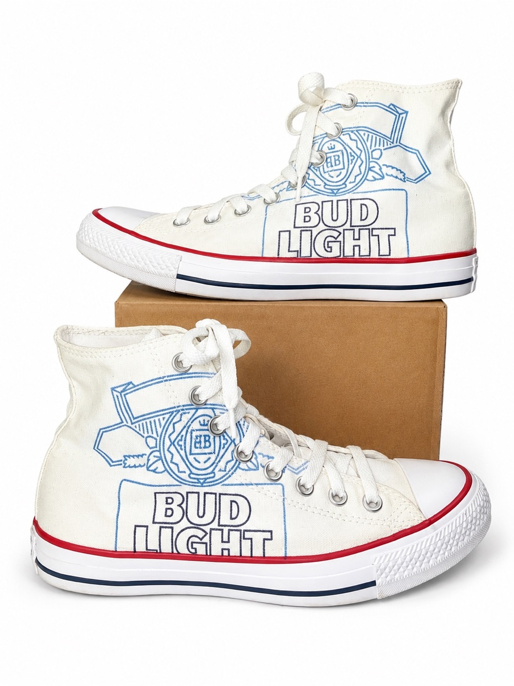 Converse x Bud Light High Top Sneakers Men’s 7 Limited Edition
